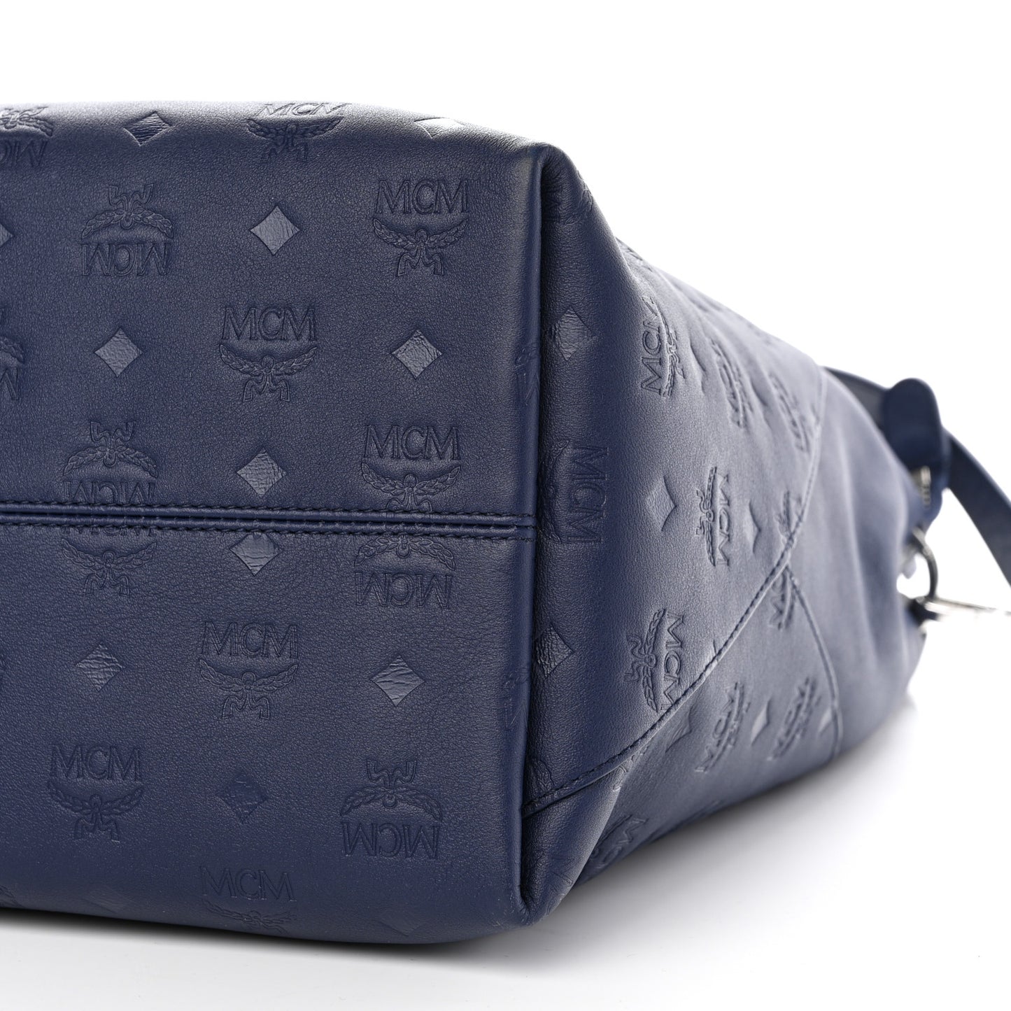 Calfskin Ottomar Monogram Large Klara Hobo Navy Blue