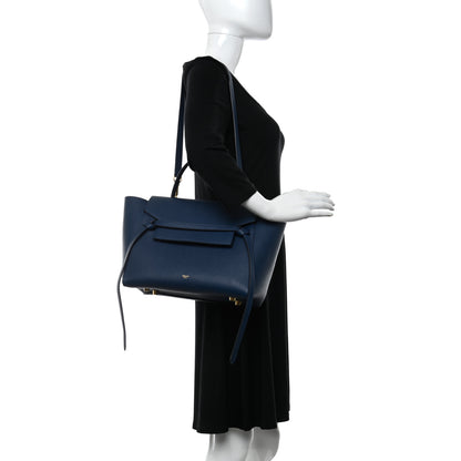 Celine Grained Calfskin Mini Belt Bag Deepsea 2 of 10
