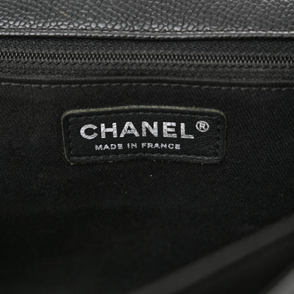 Chanel Grained Calfskin Medium Natural Beauty Flap Black 7 of 13