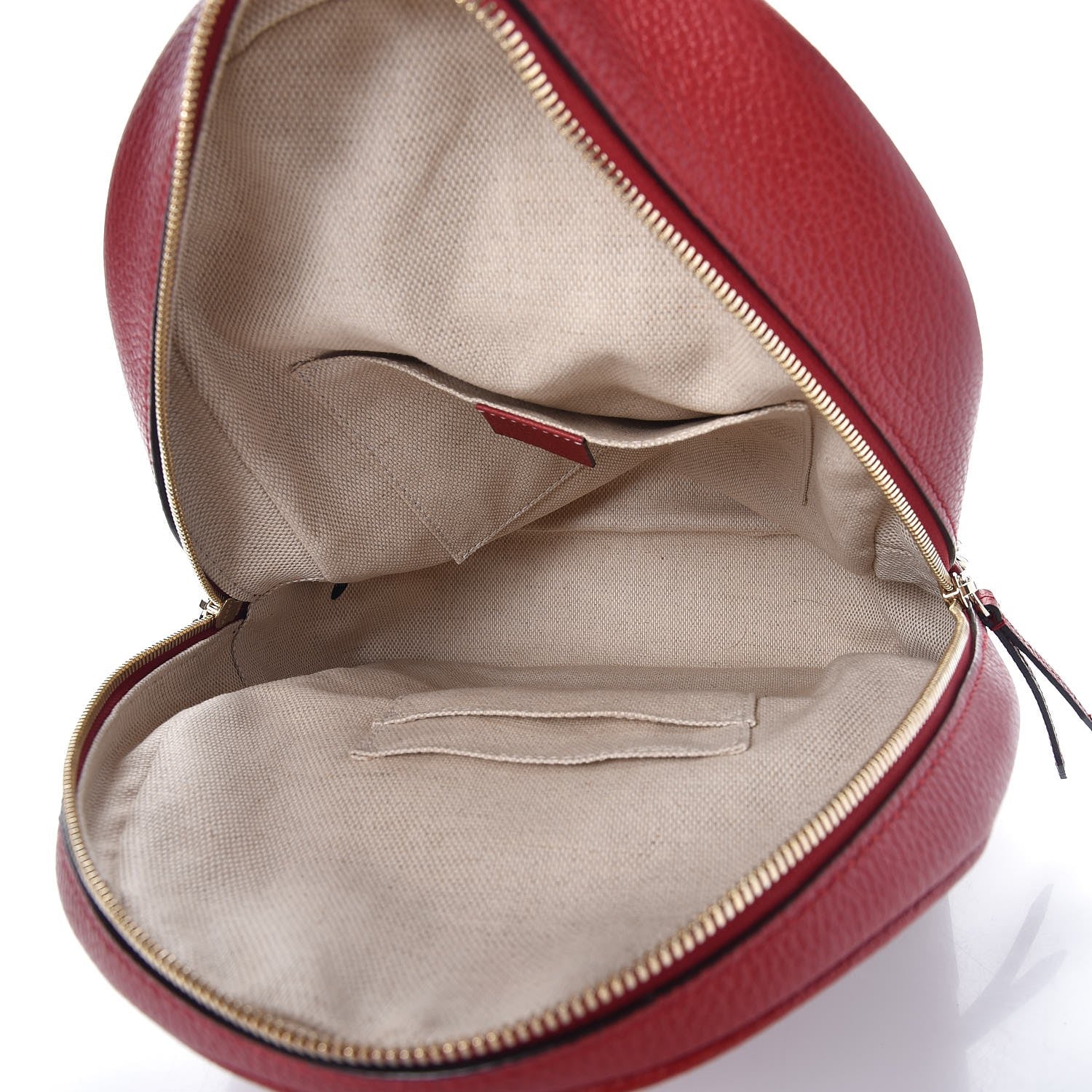Gucci Pebbled Calfskin Bi-Color Soho Chain Backpack Red Navy 5 of 7