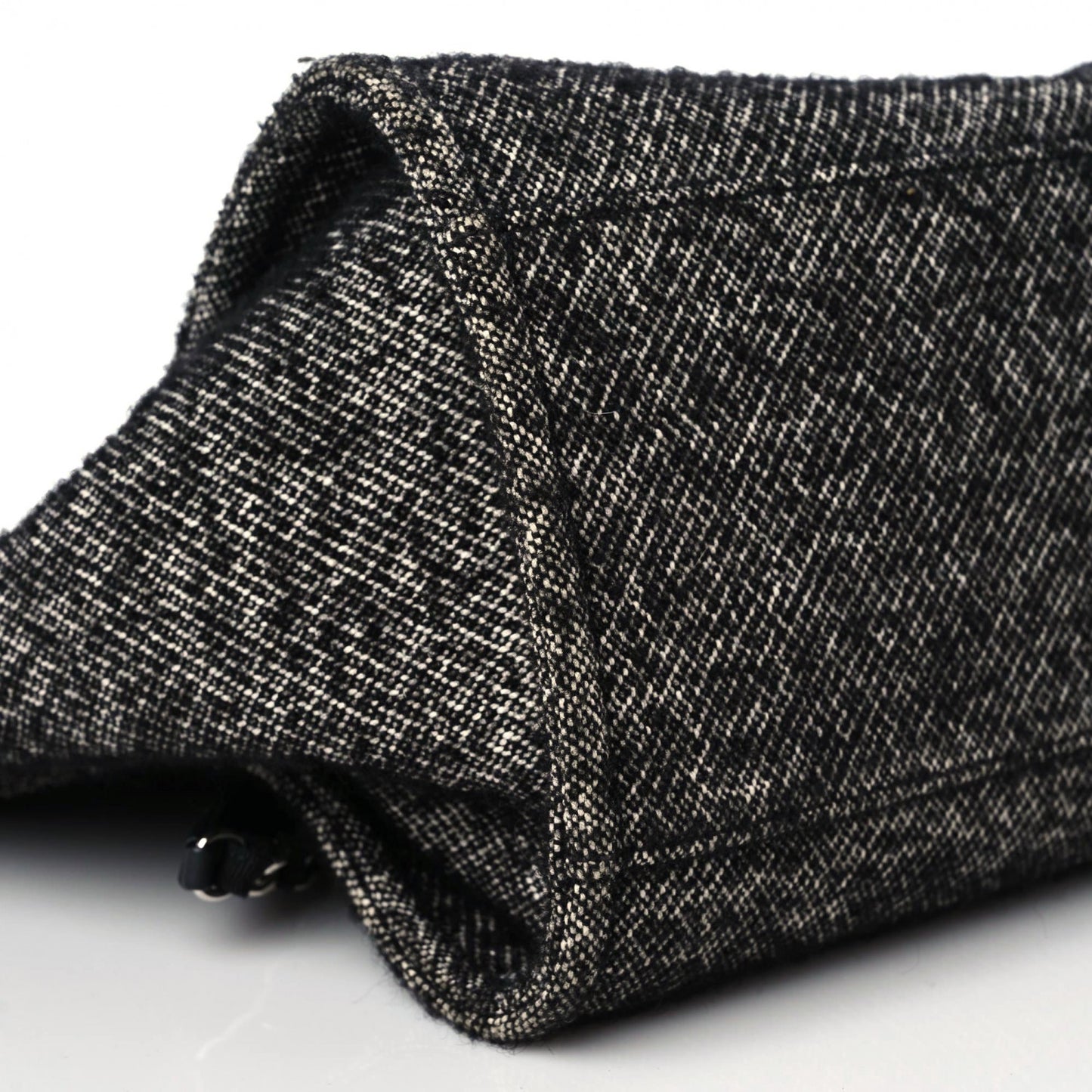Mixed Fibers Calfskin Medium Deauville Tote Black