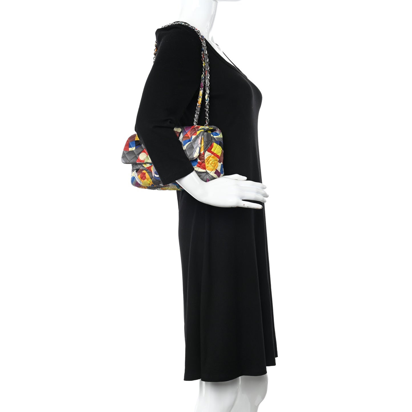 Nylon Printed Medium Coco Color Flap Multicolor