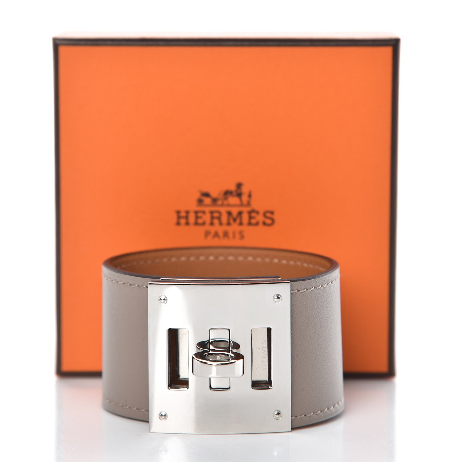 Hermes Swift Kelly Dog Bracelet T2 Gris Asphalte 8 of 8