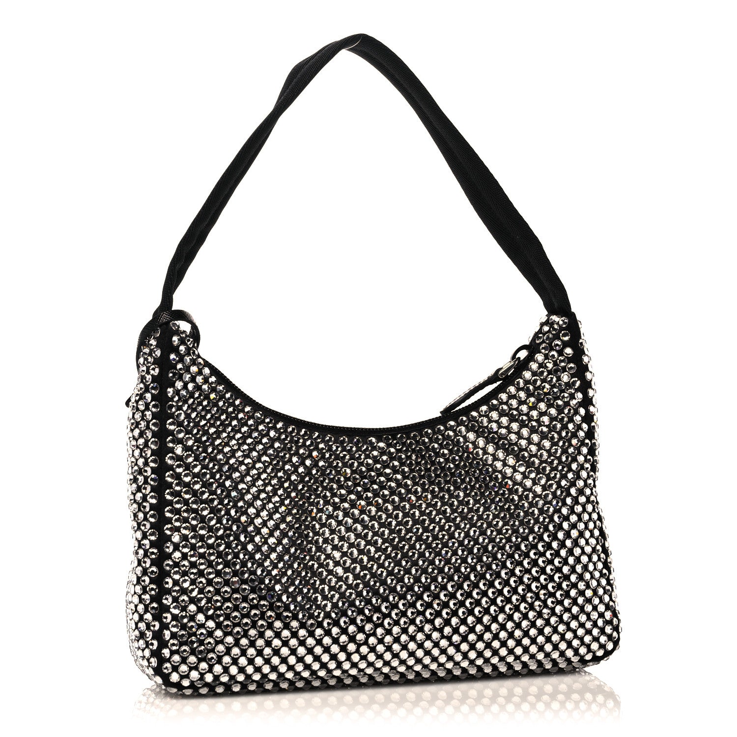 Prada Satin Crystal Mini Re-Edition 2000 Bag Cristal 3 of 9