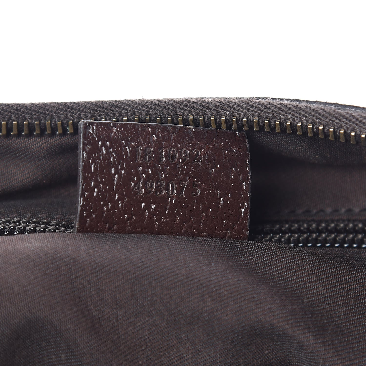 Gucci Monogram Web Medium Half Moon Hobo Dark Brown 9 of 10