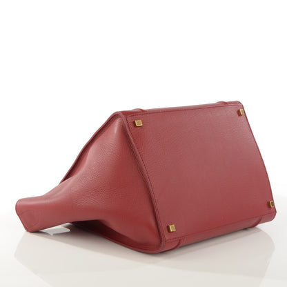Celine Supple Calfskin Medium Phantom Luggage Red 4 of 9