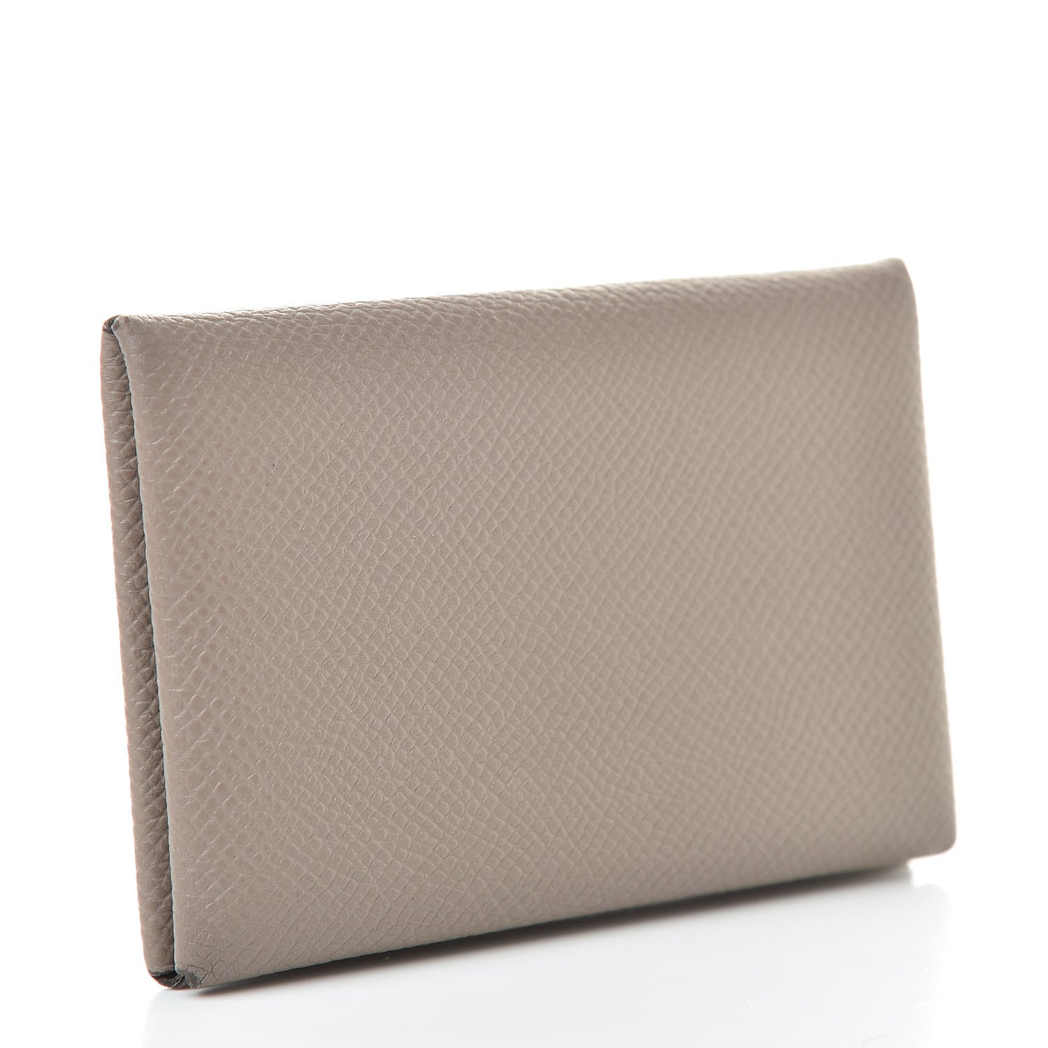 Hermes Epsom Calvi Card Case Etoupe 3 of 12