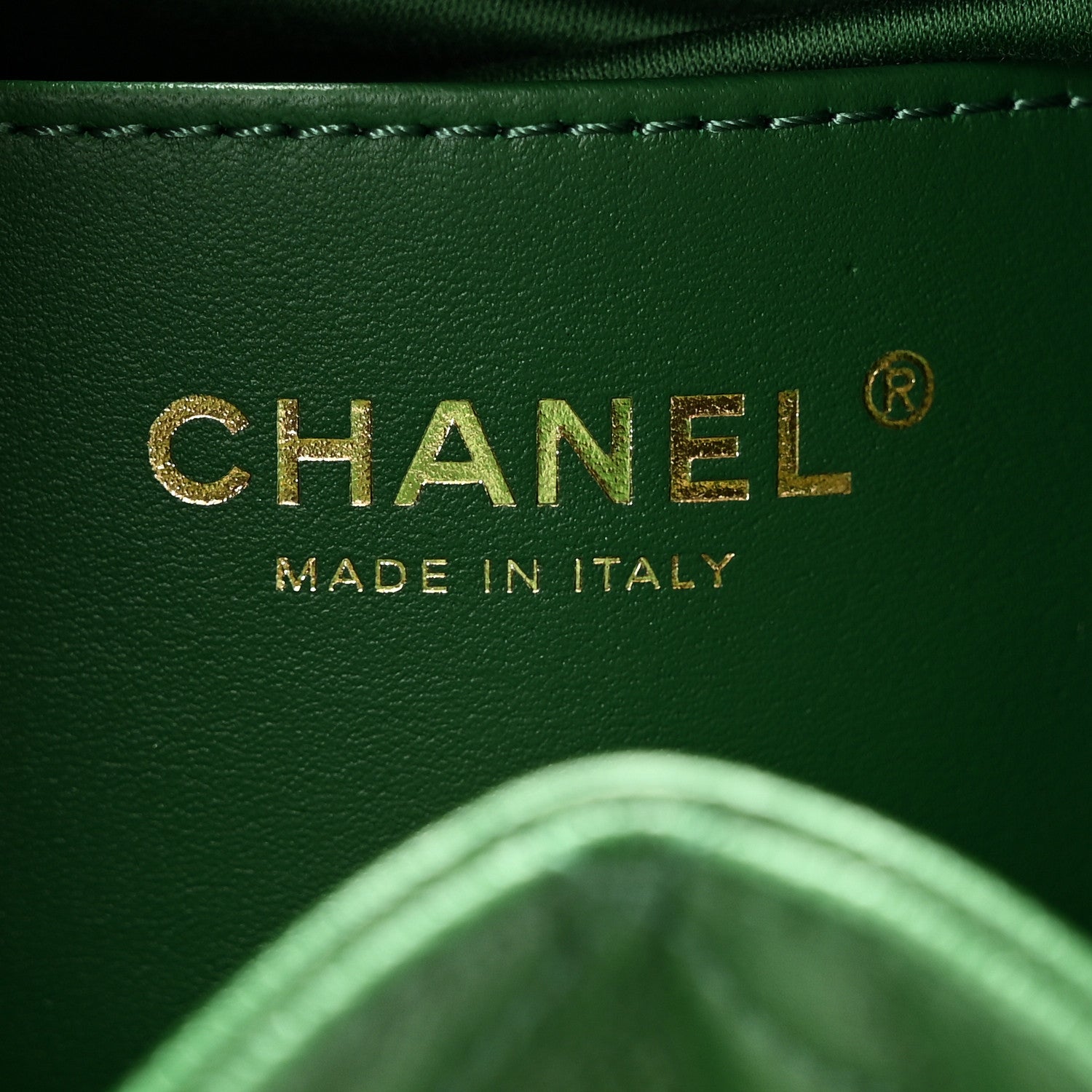 Chanel Caviar Quilted Small Chanel 25 Handbag Green 6 of 10