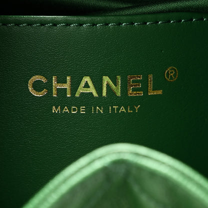 Chanel Caviar Quilted Small Chanel 25 Handbag Green 6 of 10
