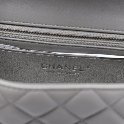 Chanel Lambskin Quilted Mini Rectangular Flap Grey 5 of 10