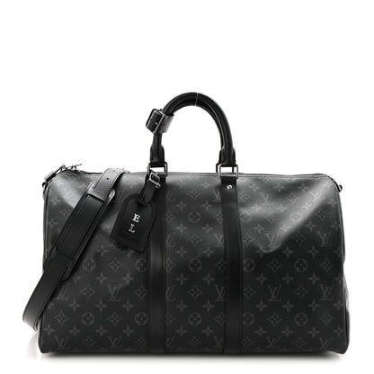Louis Vuitton Monogram Eclipse Keepall Bandouliere 45 1 of 10