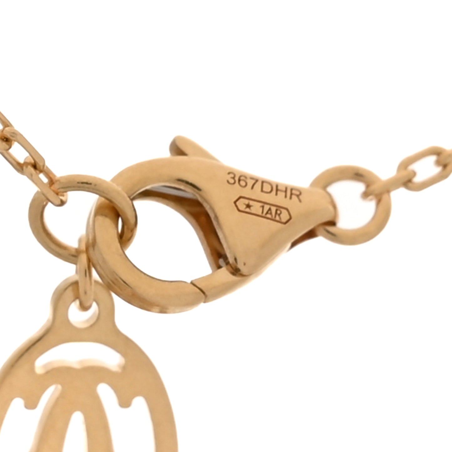18K Yellow Gold Diamond LM D'Amour Pendant Necklace