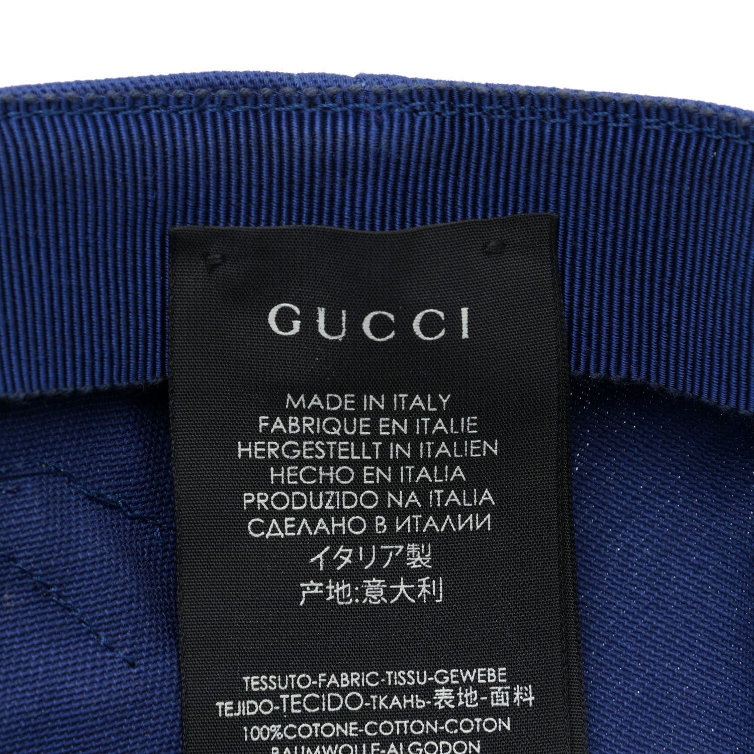 Gucci X MLB Cotton NY Yankees Baseball Hat 57-61 Blue 6 of 6
