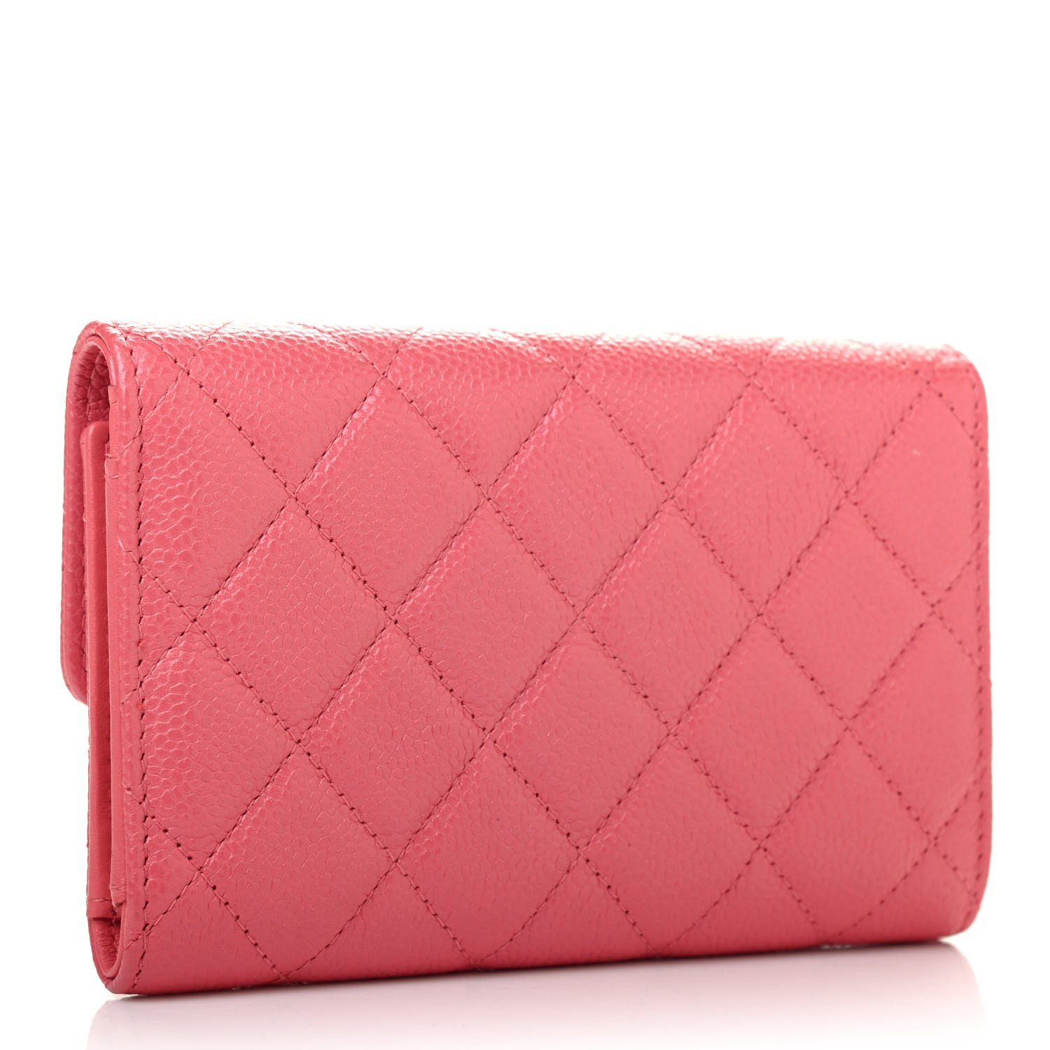 Chanel Caviar Quilted Medium Flap Wallet Pink 2 of 4