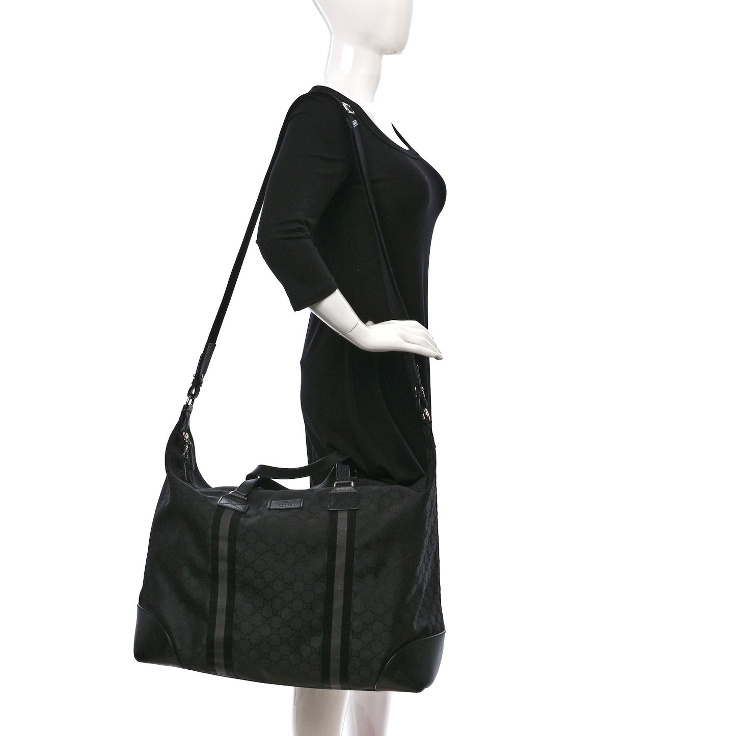 Nylon Monogram XL Duffle Bag Black