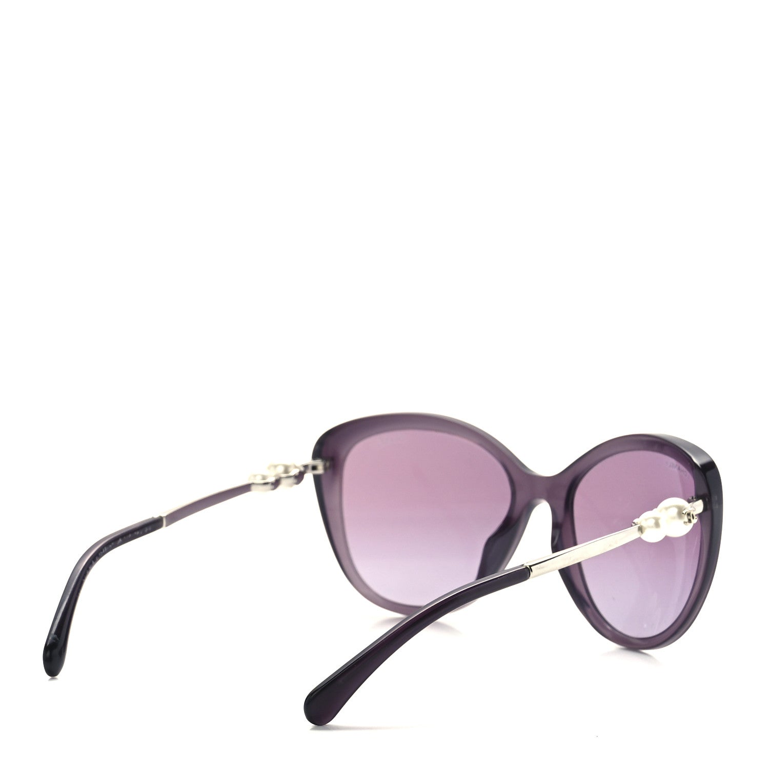 Chanel Acetate Polarized Butterfly Winter Pearl Sunglasses 5339-H-A Purple 4 of 8