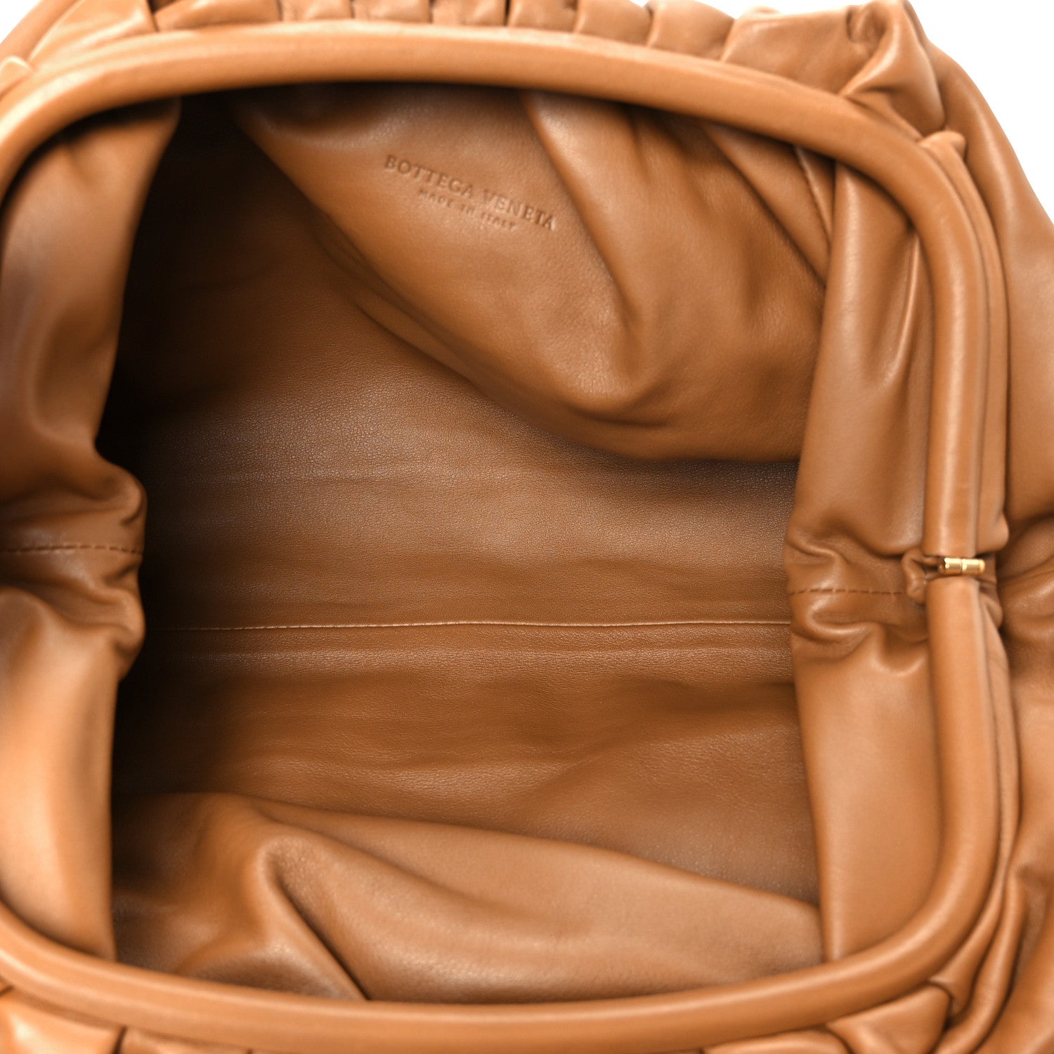 Bottega Veneta Smooth Butter Calf The Pouch Oversized Clutch Cammello 5 of 11
