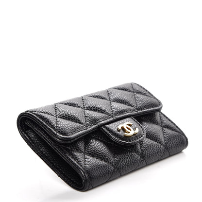Chanel Caviar Quilted Flap Card Holder Black 4 of 9