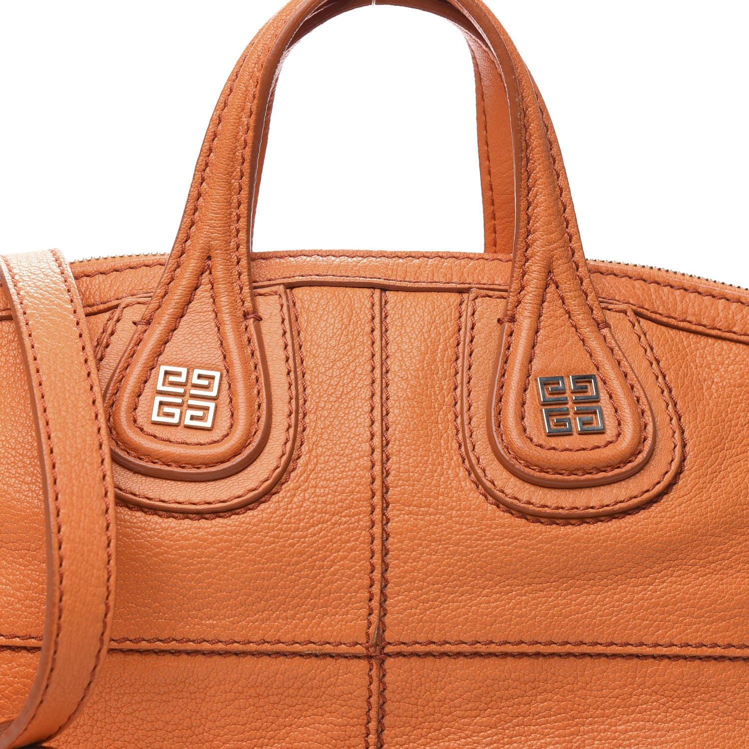 Givenchy Sugar Goatskin Micro Nightingale Orange 10 of 10