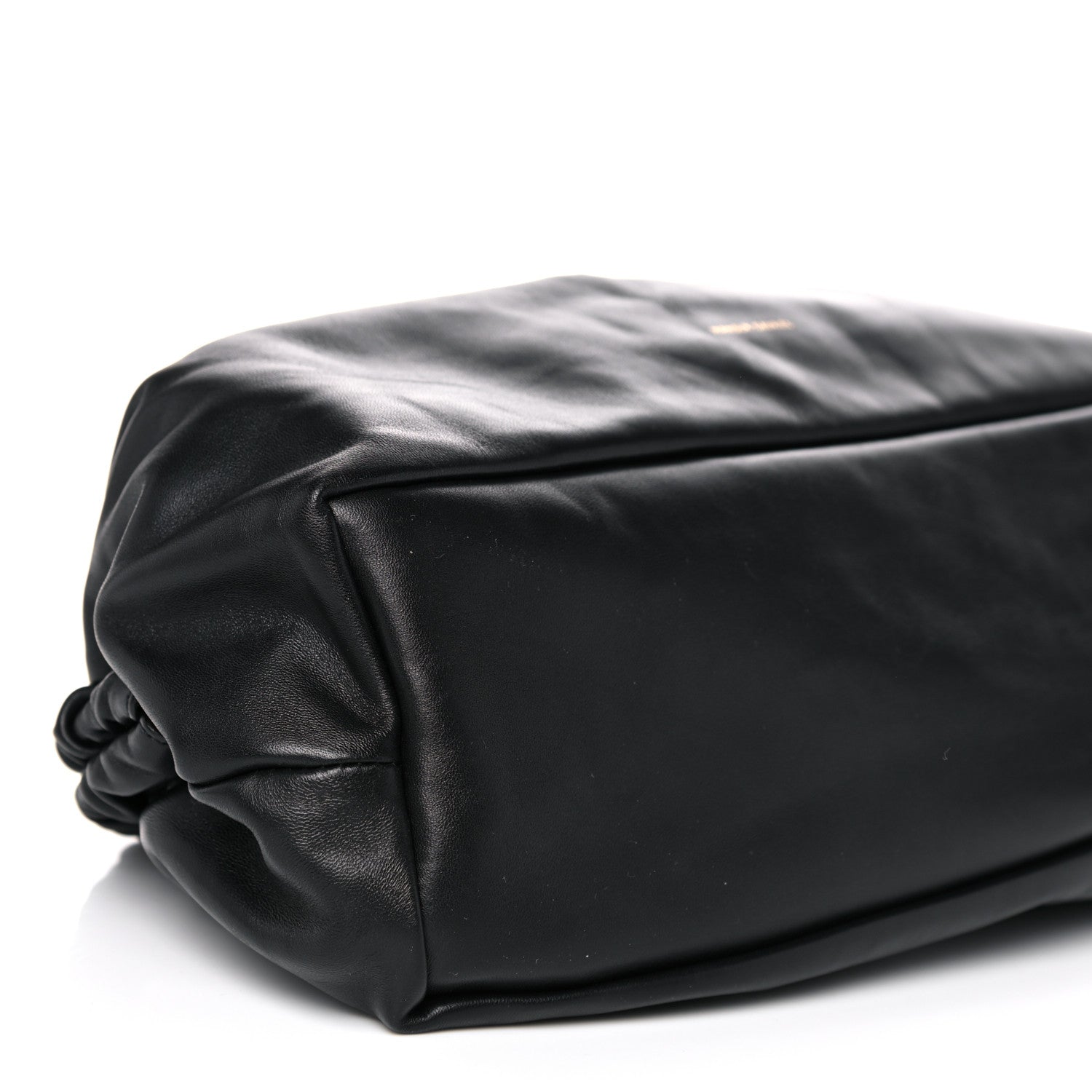 Mansur Gavriel Lambskin Cloud Clutch Black Flamma 7 of 8