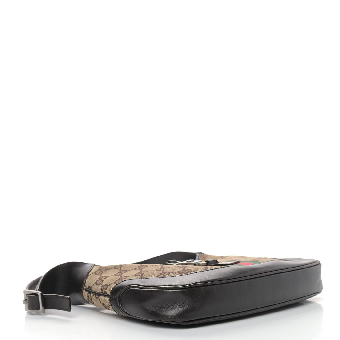 Monogram Web Small Jackie O Hobo Dark Brown