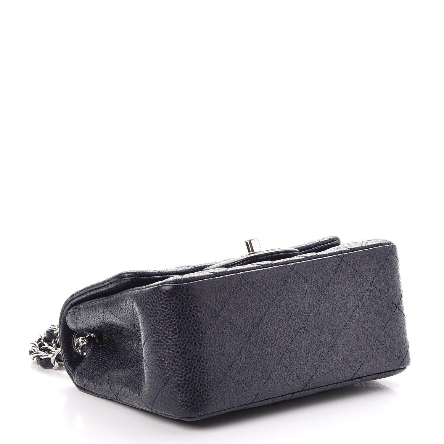 Chanel Caviar Quilted Mini Square Flap Navy 4 of 8