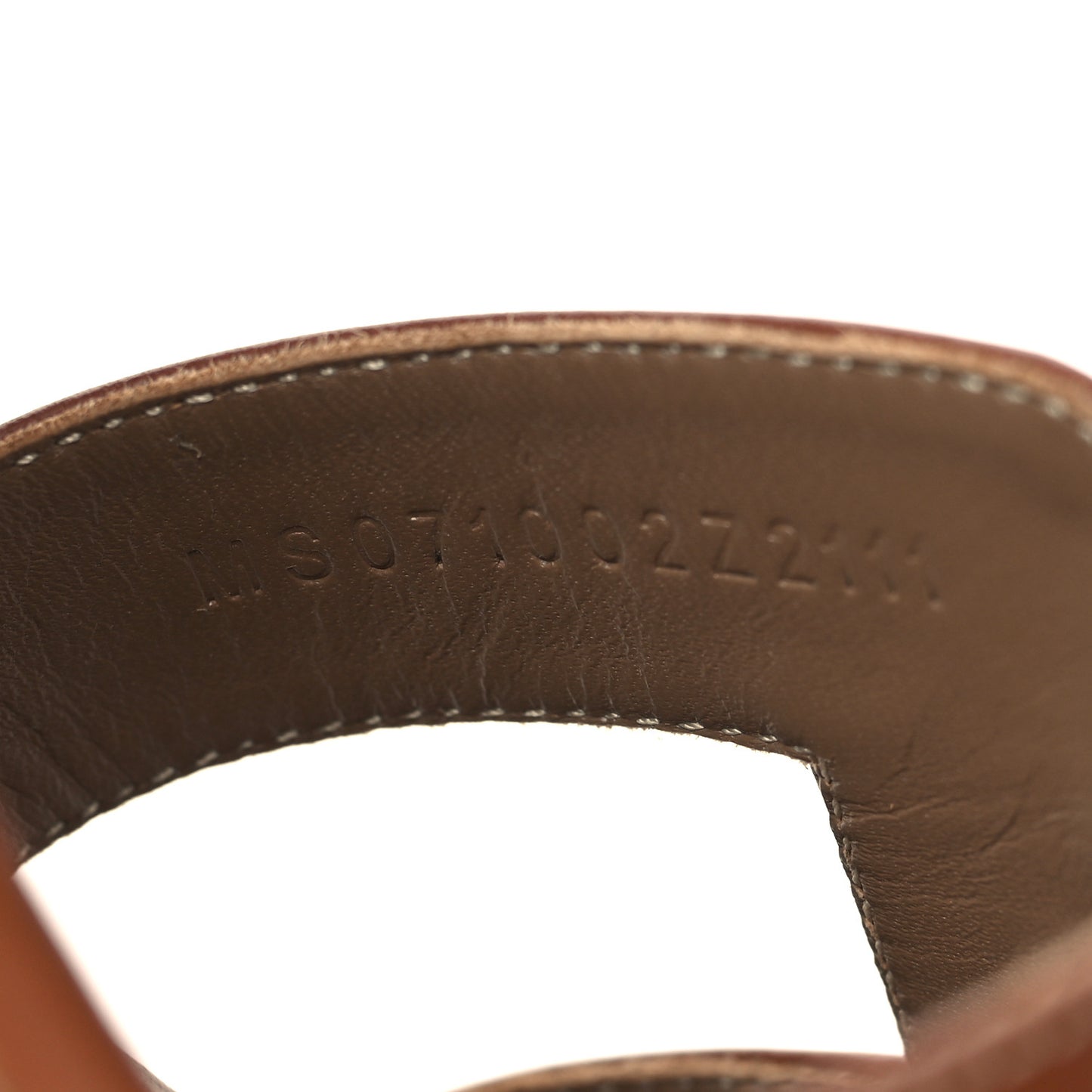 Calfskin Oasis Sandals 38 Gold