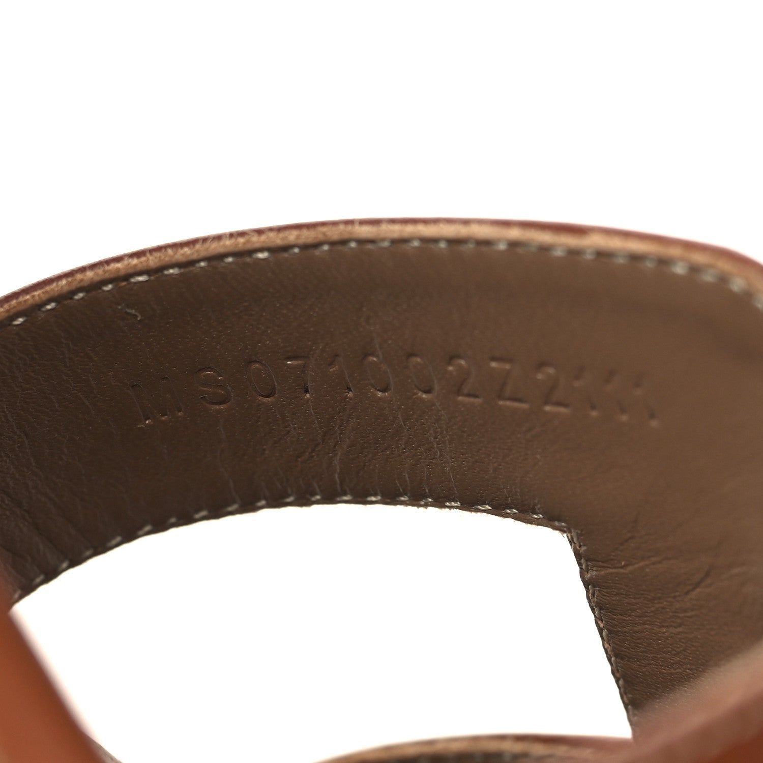 Hermes Calfskin Oasis Sandals 38 Gold 8 of 9