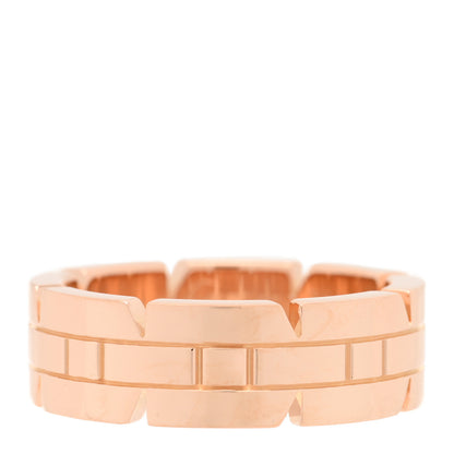 Cartier 18K Pink Gold Tank Francaise Ring 49 5 1 of 4