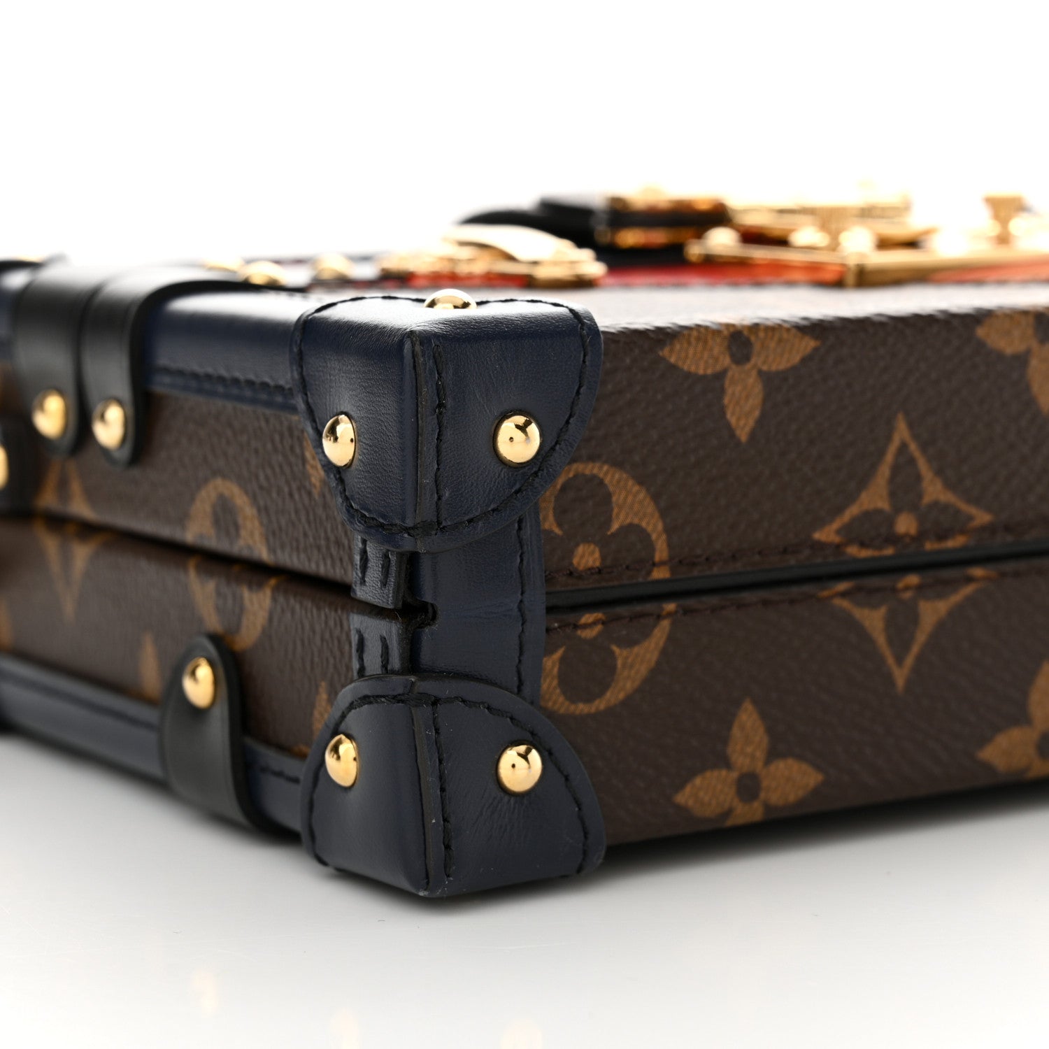 Louis Vuitton Monogram Malletage Print Petite Malle Marine Rouge 8 of 11