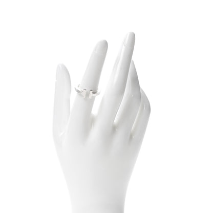 Tiffany Sterling Silver T Square Ring 54 7 2 of 4