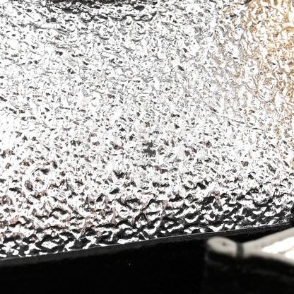 Saint Laurent Metallic Calfskin Monogram Chain Wallet Platine 12 of 16