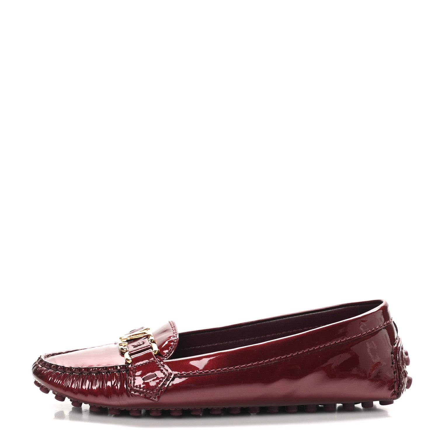 Louis Vuitton Patent Calfskin Oxford Loafers 38 Rouge Fauviste 1 of 9