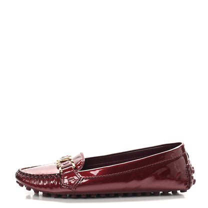 Louis Vuitton Patent Calfskin Oxford Loafers 38 Rouge Fauviste 1 of 9