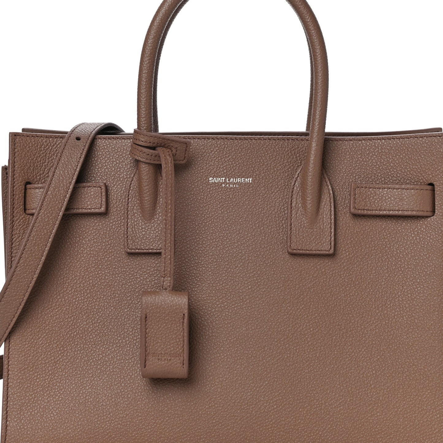 Grained Calfskin Baby Sac De Jour Taupe