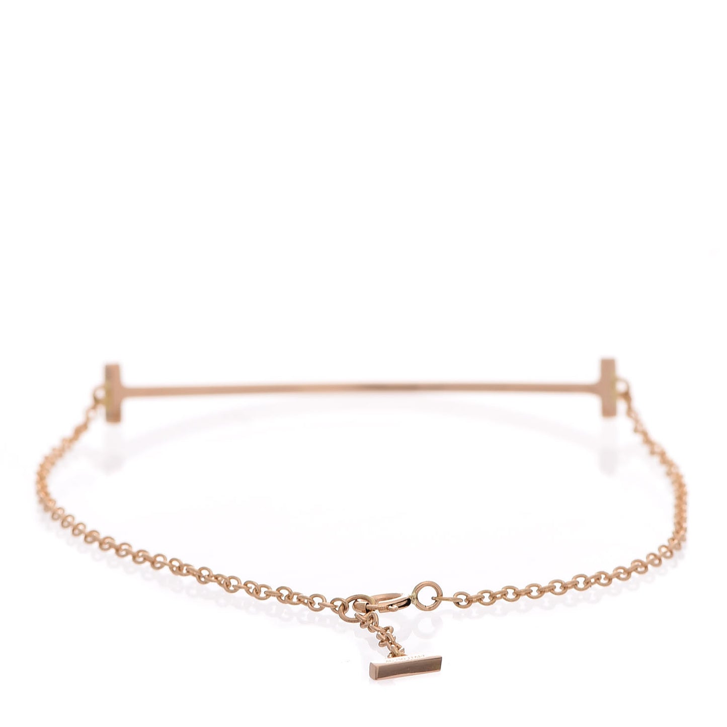 18K Rose Gold T Smile Bracelet