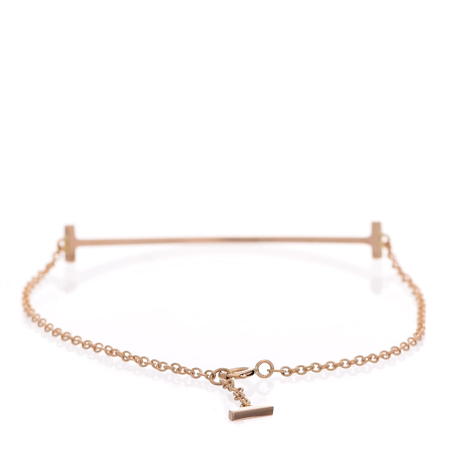 Tiffany 18K Rose Gold T Smile Bracelet 3 of 5