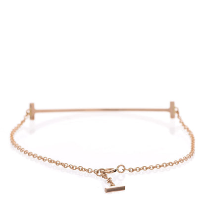Tiffany 18K Rose Gold T Smile Bracelet 3 of 5