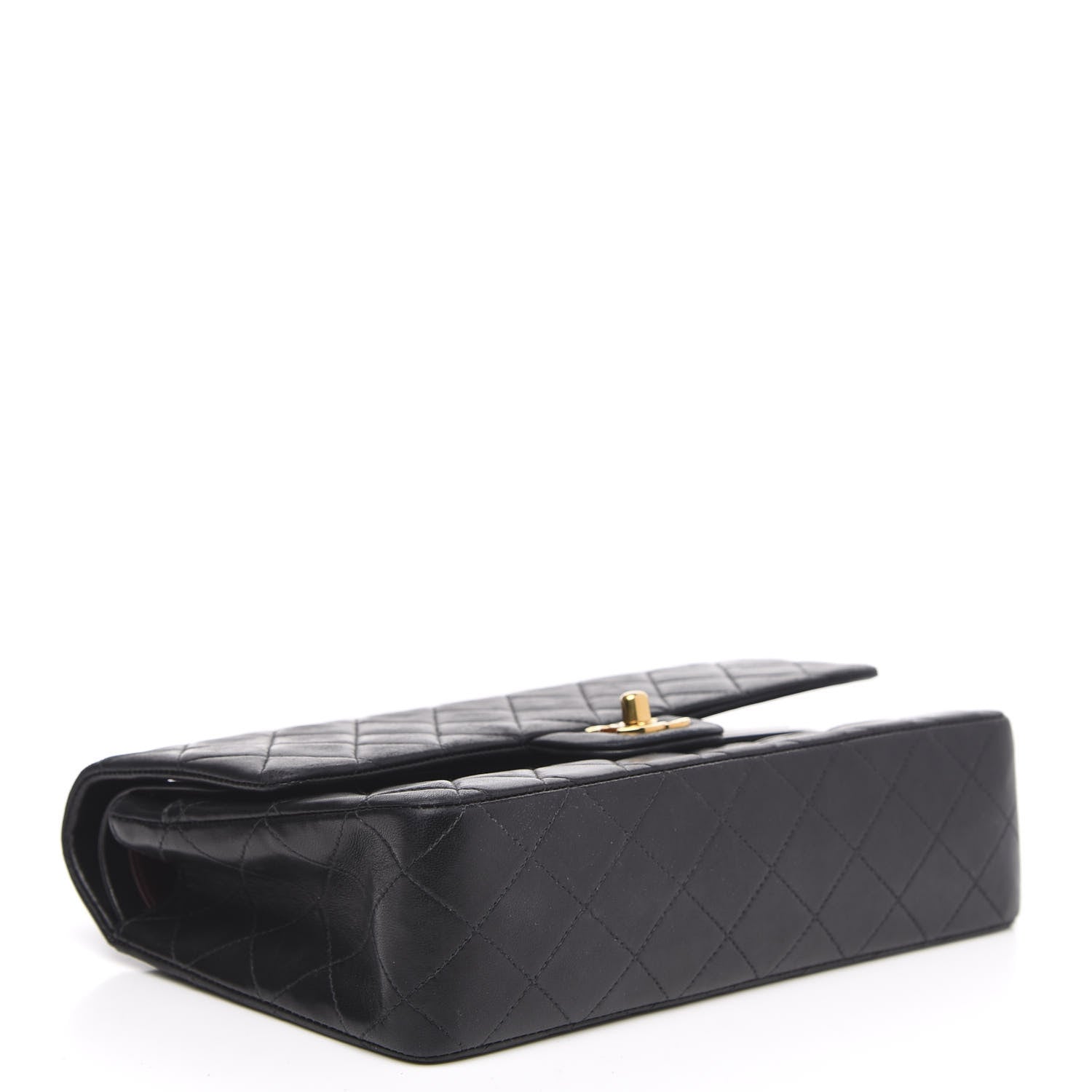Chanel Lambskin Quilted Medium Double Flap Black 4 of 15