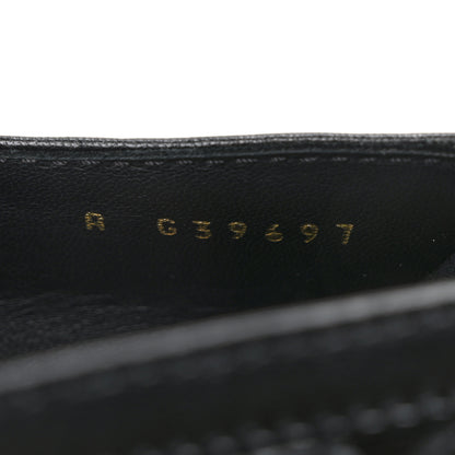 Chanel Lambskin Quilted CC Heart Loafers 38 Black 8 of 9