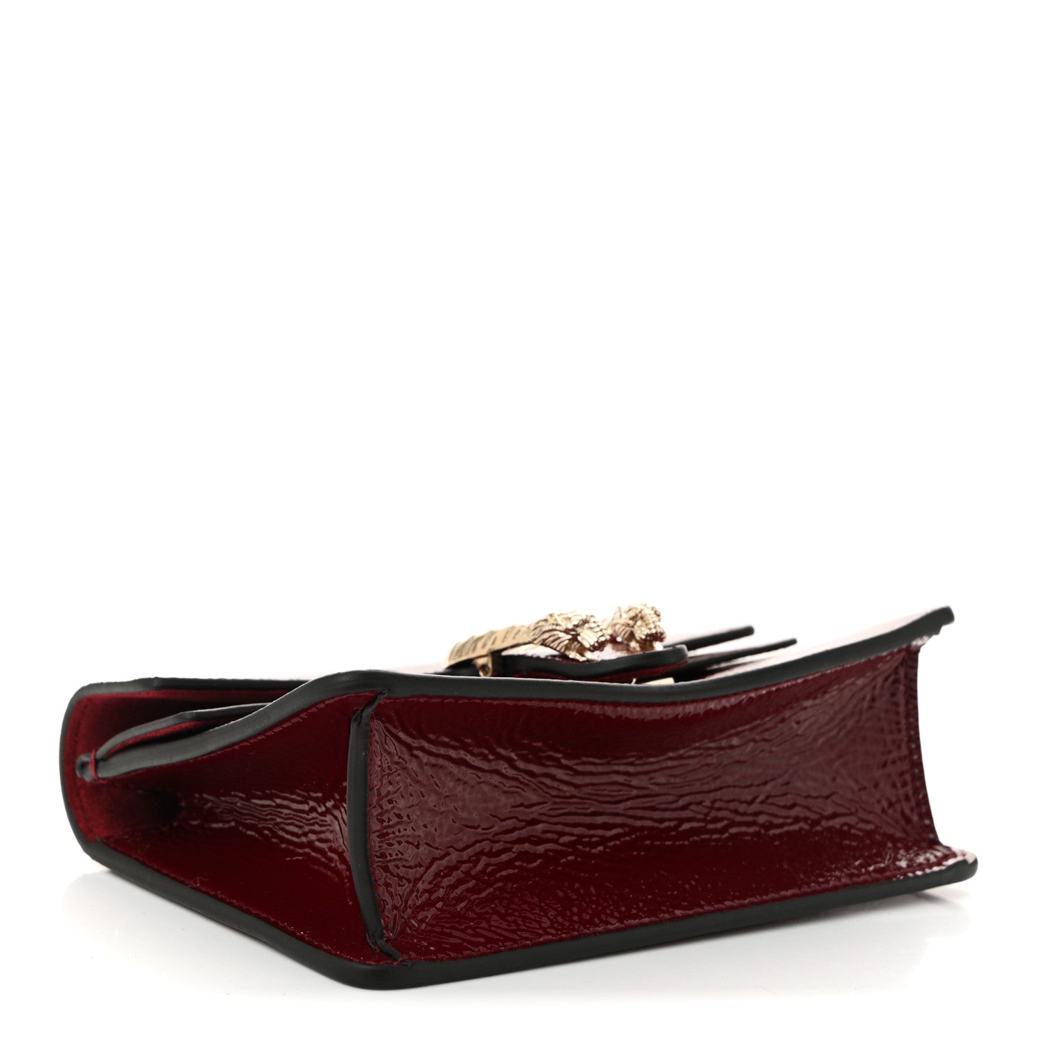 Gucci Crinkled Patent Mini Dionysus Shoulder Bag Rosso Ancora Red 4 of 11