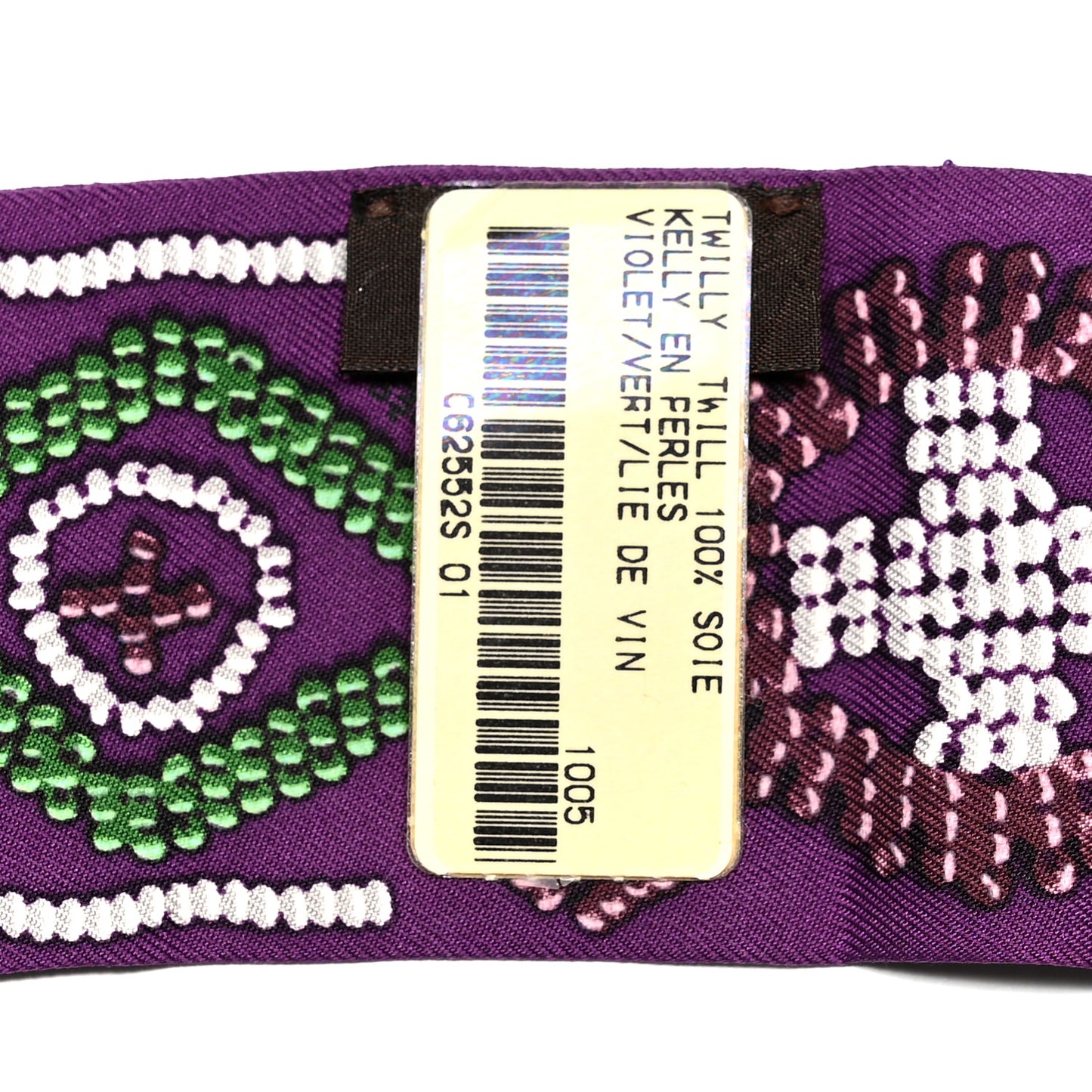 Silk Kelly En Perles Twilly Violet Vert Lie De Vin