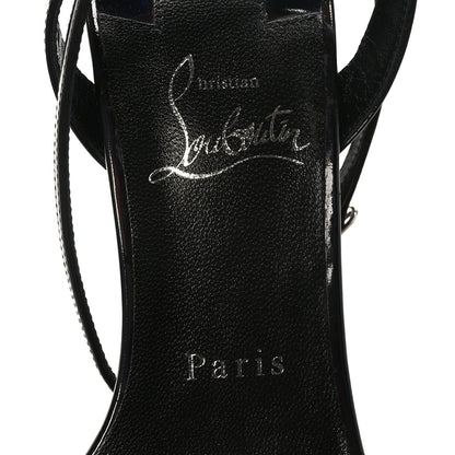 Christian Louboutin Patent Psychic Loubi Queen Alta 150 Platform Sandals 38.5 Black 6 of 7