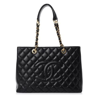Chanel Caviar Quilted Grand Shopping Tote GST Black 1 of 12