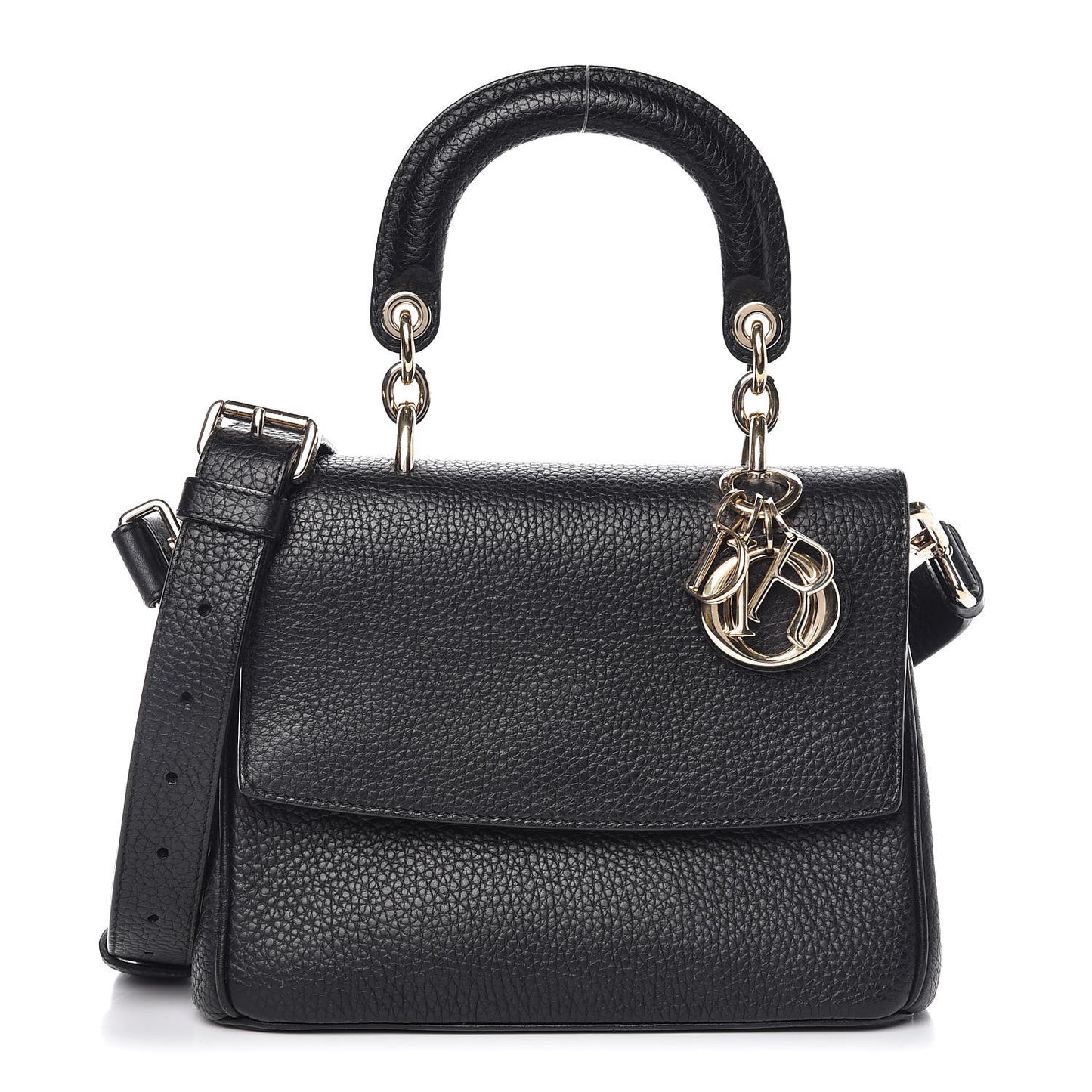 Bullcalf Mini Be Dior Flap Black Fraise