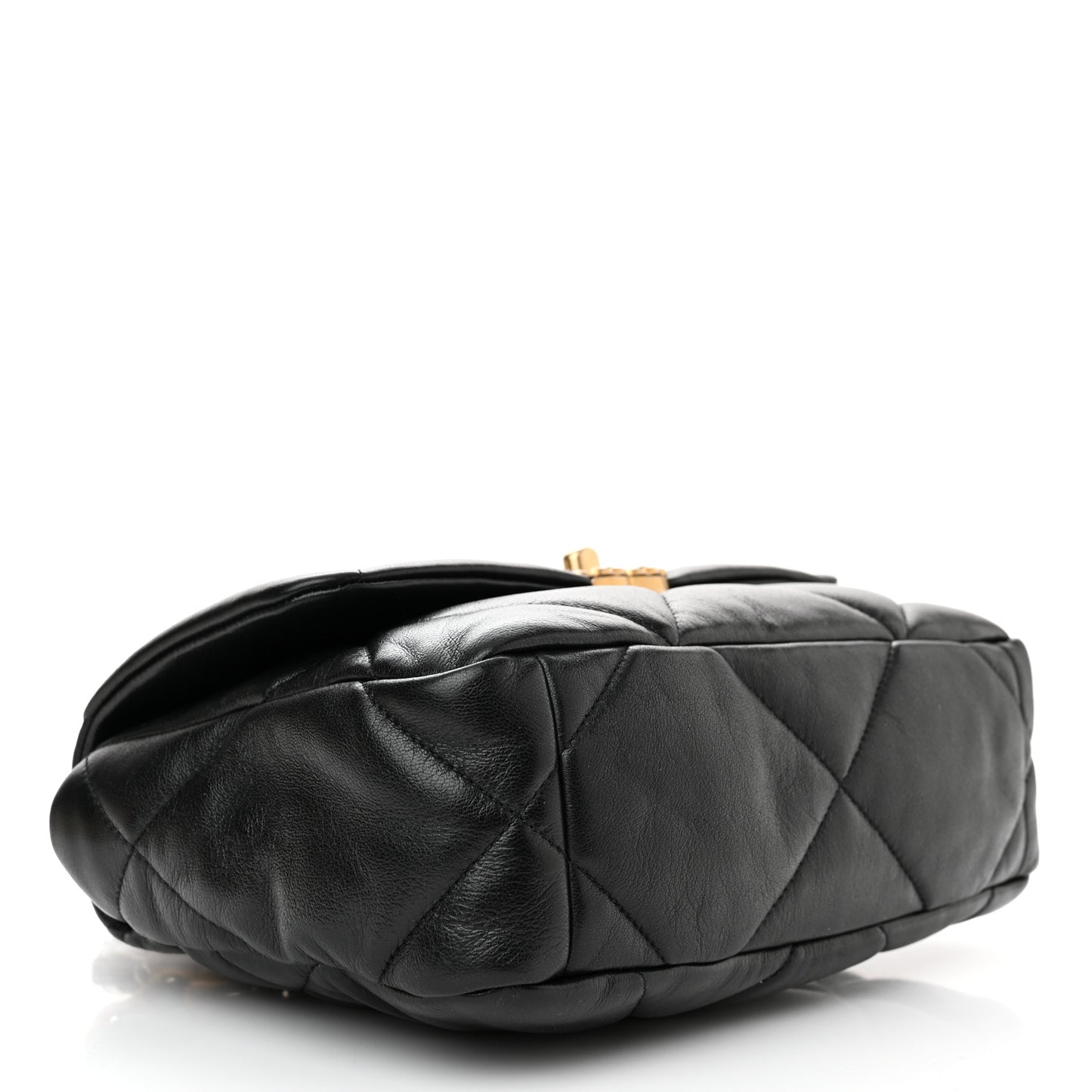 Goatskin Quilted Medium Chanel 19 Flap Black