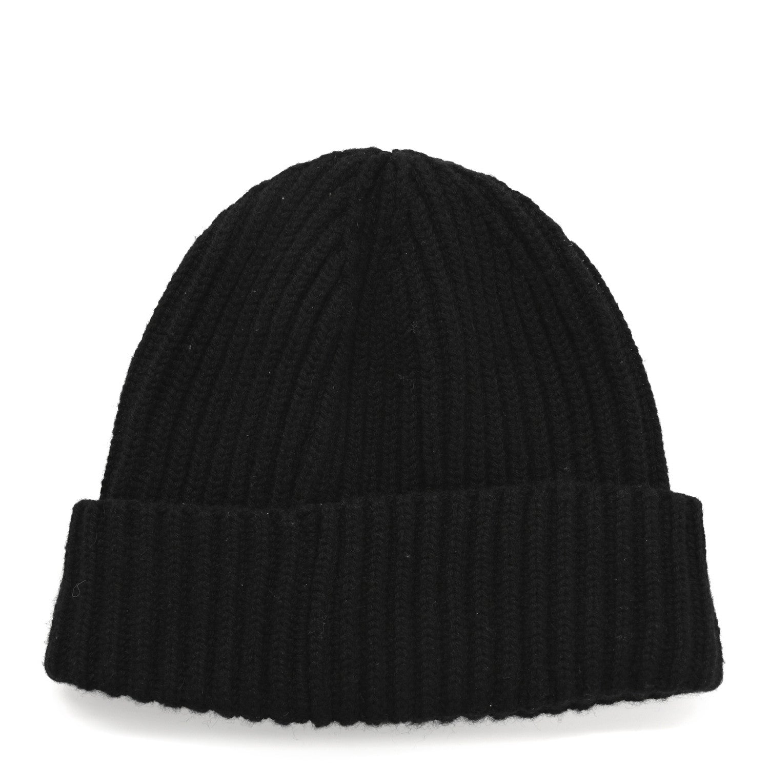 Chanel Cashmere Beaded Sequin Logo Beanie Hat Black 3 of 6