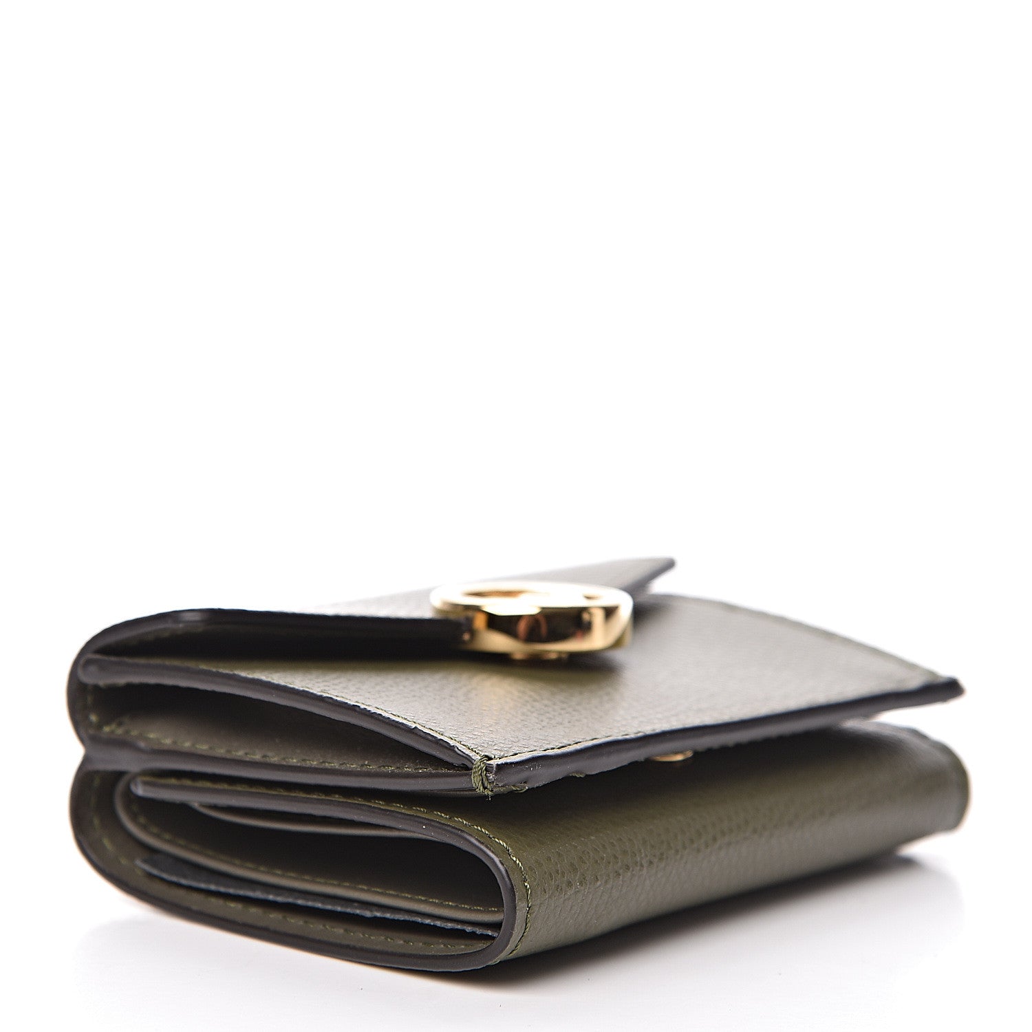 Fendi Vitello Cruise F is Fendi Micro Tri-Fold Envelope Wallet Asparago 4 of 8