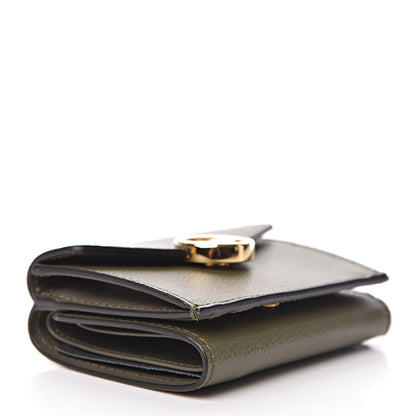 Fendi Vitello Cruise F is Fendi Micro Tri-Fold Envelope Wallet Asparago 4 of 8