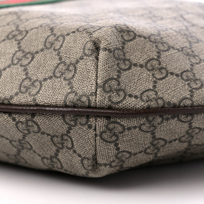 Gucci GG Supreme Monogram Web Ophidia Half Moon Hobo Brown 9 of 19